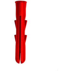 Securfix Wall Plugs (Pack of 100) in Red Red Securfix Wall Plugs (Pack of 100) in Red Red