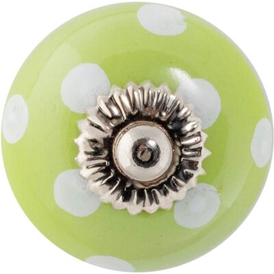 Nicola Spring Round Ceramic Cabinet Knob Spot in Green Size: 1000mm x 500mm Green 1000mm x 500mm Nicola Spring Round Ceramic Cabinet Knob Spot in Green Size: 1000mm x 500mm Green 1000mm x 500mm