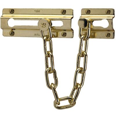 Yale Locks P1037 Door Chain in Brown Brown Yale Locks P1037 Door Chain in Brown Brown