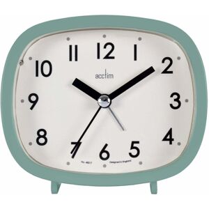 Acctim Hilda Analogue Alarm Clock Non Ticking Sweep Crescendo Alarm with Backlight in Green Green Acctim Hilda Analogue Alarm Clock Non Ticking Sweep Crescendo Alarm with Backlight in Green Green