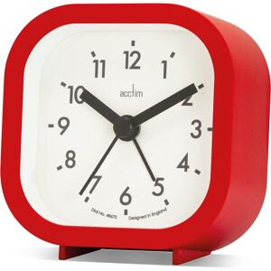 Acctim Robyn Mini Bedside Alarm Clock in Red Red Acctim Robyn Mini Bedside Alarm Clock in Red Red