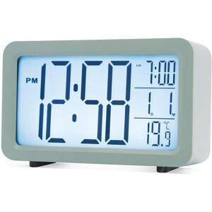 Acctim Harley Superbrite® Modern Digital Alarm Clock in Green Green Acctim Harley Superbrite® Modern Digital Alarm Clock in Green Green