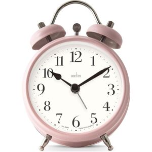 Acctim Shefford Compact Analogue Faux Bell Alarm Clock in Dusty Pink Dusty Pink Acctim Shefford Compact Analogue Faux Bell Alarm Clock in Dusty Pink Dusty Pink