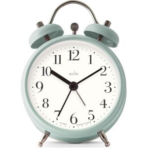 Acctim Shefford Compact Analogue Faux Bell Alarm Clock in Pale Green Pale Green Acctim Shefford Compact Analogue Faux Bell Alarm Clock in Pale Green Pale Green