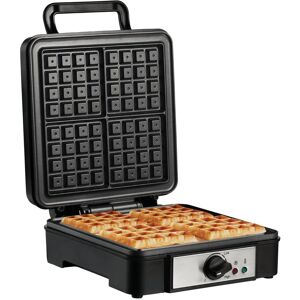 HOMCOM 4 Slice Waffle Maker w/ Non-stick Cooking Plate Adjustable Temperature