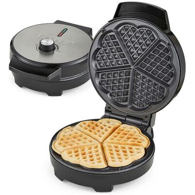 Geepas Geepas Waffle Maker - Belgian Heart 5 - 1000W Geepas Geepas Waffle Maker - Belgian Heart 5 - 1000W
