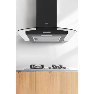 Living and Home 60cm Chimney Cooker Range Hood Kitchen Extractor with 3-Speed Modes in Black Black Living and Home 60cm Chimney Cooker Range Hood Kitchen Extractor with 3-Speed Modes in Black Black