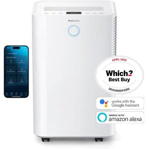 Pro Breeze OmniDry 20L Dehumidifier with Smart App Control in White Size: Large White Large Pro Breeze OmniDry 20L Dehumidifier with Smart App Control in White Size: Large White Large