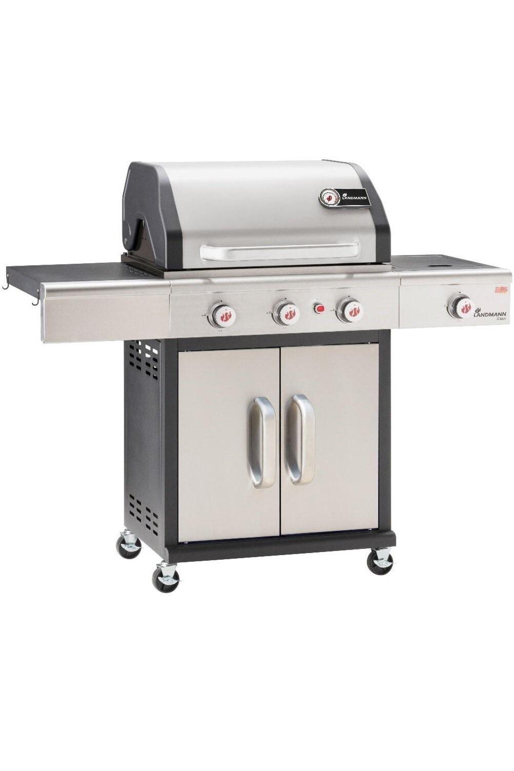 Landmann Triton MaxX 3.1 Burner Gas BBQ With Recessed Side Burner