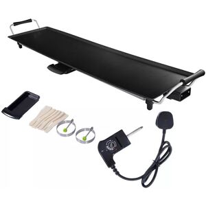 Costway Electric XXL Teppanyaki Table Grill 90 x 23CM Non-Stick Griddle BBQ Hot Plate in Black Size: 90 x 23 cm Black 90 x 23 cm Costway Electric XXL Teppanyaki Table Grill 90 x 23CM Non-Stick Griddle BBQ Hot Plate in Black Size: 90 x 23 cm Black 90 x 23 cm