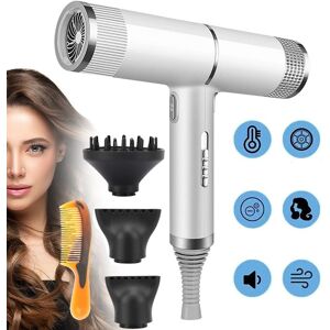 SPETLEK Professional Hair Dryer Fast Drying Ionic Hairdryer in Silver Silver SPETLEK Professional Hair Dryer Fast Drying Ionic Hairdryer in Silver Silver