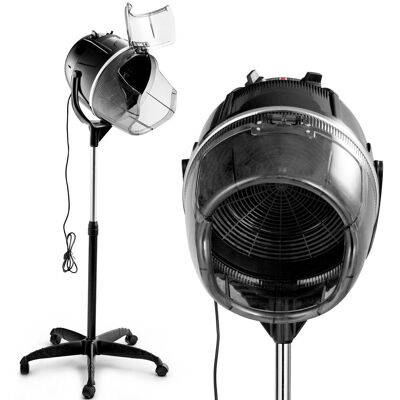 Costway Portable Salon Hair Dryer Hood Floor Stand Professional Hairdresser Hairdryer in Black Black Costway Portable Salon Hair Dryer Hood Floor Stand Professional Hairdresser Hairdryer in Black Black