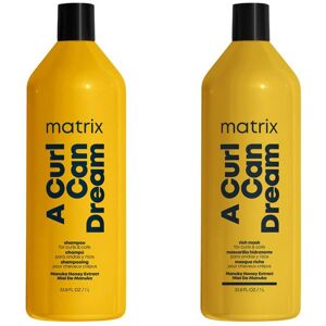 Matrix A Curl Can Dream Shampoo Mask Duo in Clear Clear Matrix A Curl Can Dream Shampoo Mask Duo in Clear Clear