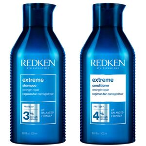 Redken Extreme Shampoo 500ml & Extreme Conditioner 500ml Duo in Clear Clear Redken Extreme Shampoo 500ml & Extreme Conditioner 500ml Duo in Clear Clear