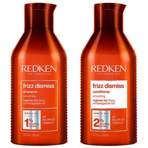 Redken Unisex Frizz Dismiss Shampoo 300ml & Conditioner 300ml Duo - Shampoo & Conditioner for Frizzy Hair Redken Unisex Frizz Dismiss Shampoo 300ml & Conditioner 300ml Duo - Shampoo & Conditioner for Frizzy Hair