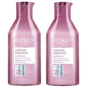 Redken Volume Injection Conditioner 300ml Double in Clear Clear Redken Volume Injection Conditioner 300ml Double in Clear Clear