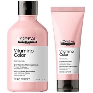 L'Oreal Professionnel Serie Expert Vitamino Color Shampoo 300ml & Conditioner 200ml Duo in Clear Clear L'Oreal Professionnel Serie Expert Vitamino Color Shampoo 300ml & Conditioner 200ml Duo in Clear Clear