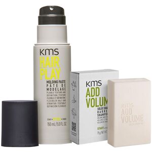 KMS AddVolume Bar Shampoo 75g & HairPlay Molding Paste 150ml Duo in Clear Clear KMS AddVolume Bar Shampoo 75g & HairPlay Molding Paste 150ml Duo in Clear Clear