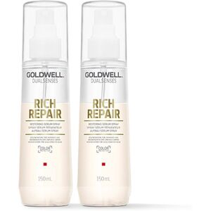 Goldwell Dual Senses Rich Repair Restoring Serum Spray 150ml Double in Clear Clear Goldwell Dual Senses Rich Repair Restoring Serum Spray 150ml Double in Clear Clear