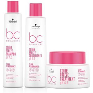 Schwarzkopf BC Clean PACK Color Freeze Shampoo 250ml, Conditioner 200ml & Treatment 200ml in White White Schwarzkopf BC Clean PACK Color Freeze Shampoo 250ml, Conditioner 200ml & Treatment 200ml in White White