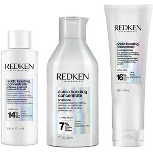Redken Acidic Bonding Concentrate Intensive Pre-Treatment, Shampoo & 5-Minute Liquid Hair Mask Bundle in Clear Clear Redken Acidic Bonding Concentrate Intensive Pre-Treatment, Shampoo & 5-Minute Liquid Hair Mask Bundle in Clear Clear