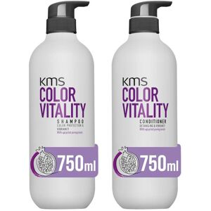 KMS Color Vitality Shampoo 750ml & Conditioner 750ml in Clear Clear KMS Color Vitality Shampoo 750ml & Conditioner 750ml in Clear Clear