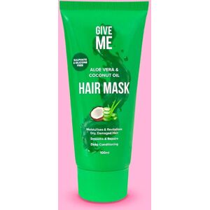 Give Me Conditioning Hair Mask - Aloe Vera & Coconut Oil - 100ml in Green Green 100ml Give Me Conditioning Hair Mask - Aloe Vera & Coconut Oil - 100ml in Green Green 100ml