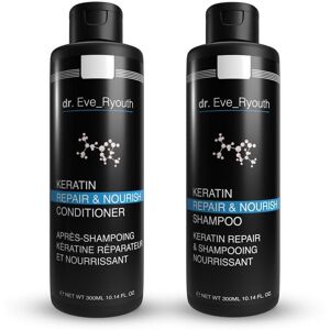 dr. Eve Ryouth Keratin Repair & Nourish Shampoo 300 ml + Keratin Repair & Nourish Conditioner 300 ml in White Size: 150g White 150g dr. Eve Ryouth Keratin Repair & Nourish Shampoo 300 ml + Keratin Repair & Nourish Conditioner 300 ml in White Size: 150g White 150g