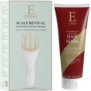 Erth Skin London Hydra Collagen Hair Mask 250ml + Revival E-Massager Device in Natural Natural Erth Skin London Hydra Collagen Hair Mask 250ml + Revival E-Massager Device in Natural Natural