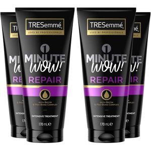 Tresemme Women's 1 Minute WOW Repair Intensive 'Hair Treatment' with Biotin, 4 Pack of 170 ml in Black Black Tresemme Women's 1 Minute WOW Repair Intensive 'Hair Treatment' with Biotin, 4 Pack of 170 ml in Black Black