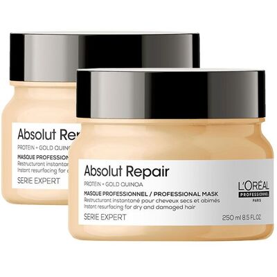 L'Oreal Professionnel Serie Expert Absolut Repair Masque 250ml Double in Clear Clear L'Oreal Professionnel Serie Expert Absolut Repair Masque 250ml Double in Clear Clear
