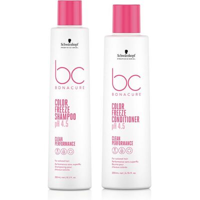 Schwarzkopf BC Clean DUO Color Freeze Silver Shampoo 250ml & Conditioner 200ml in White White Schwarzkopf BC Clean DUO Color Freeze Silver Shampoo 250ml & Conditioner 200ml in White White