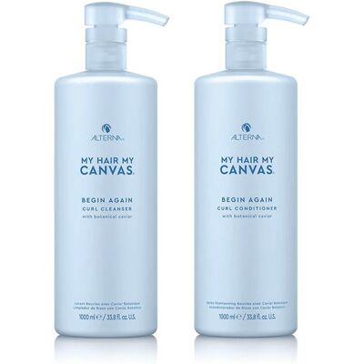 Alterna My Hair My Canvas Begin Again Curl Cleanser & Conditioner Duo in Clear Clear Alterna My Hair My Canvas Begin Again Curl Cleanser & Conditioner Duo in Clear Clear
