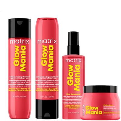 Matrix Glow Mania Shampoo Conditioner Leave-in Mask in Clear Clear Matrix Glow Mania Shampoo Conditioner Leave-in Mask in Clear Clear