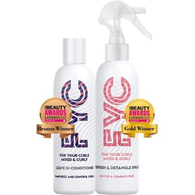 FYC For Your Curls Leave In Conditioner & Refresh & Detangle Spray for Curly Hair in White Size: 250ml White 250ml FYC For Your Curls Leave In Conditioner & Refresh & Detangle Spray for Curly Hair in White Size: 250ml White 250ml