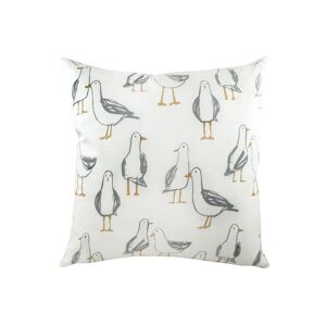 Evans Lichfield Marine Seagull Line Drawn Printed Cushion