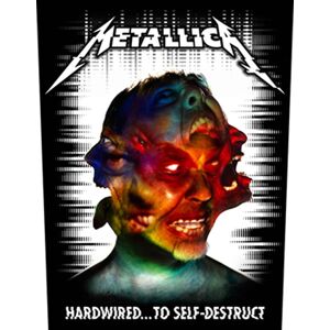 Metallica Back Patch Hardwired to Self Destruct Official New Woven 36 cm x 29 cm in Black Black 36 cm x 29 cm Metallica Back Patch Hardwired to Self Destruct Official New Woven 36 cm x 29 cm in Black Black 36 cm x 29 cm