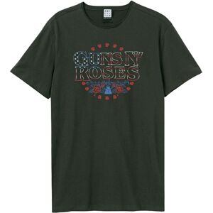 Amplified Men's Stars & Stripes Guns N Roses T-Shirt in Charcoal Size: Large Charcoal L Amplified Men's Stars & Stripes Guns N Roses T-Shirt in Charcoal Size: Large Charcoal L
