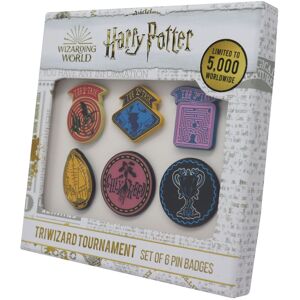 Harry Potter Set of 6 Triwizard Tournament Limited Edition Pin Badges Multicolor Harry Potter Set of 6 Triwizard Tournament Limited Edition Pin Badges Multicolor