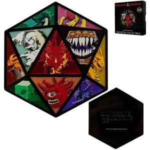 Dungeons & Dragons Limited Edition D20 Dice Collectible Metal Medallion Multicolor Dungeons & Dragons Limited Edition D20 Dice Collectible Metal Medallion Multicolor