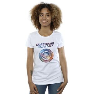 Marvel Women's Guardians Of The Galaxy Stars Fill Logo Cotton T-Shirt in White Size: Small White S Marvel Women's Guardians Of The Galaxy Stars Fill Logo Cotton T-Shirt in White Size: Small White S