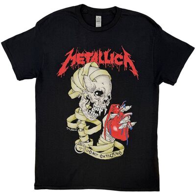 Metallica Heart Explosive T-Shirt in Black Size: XL Black XL Metallica Heart Explosive T-Shirt in Black Size: XL Black XL