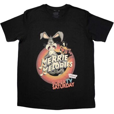 Looney Tunes Merrie Melodies Black T-Shirt - T-Shirt Looney Tunes Merrie Melodies Black T-Shirt - T-Shirt