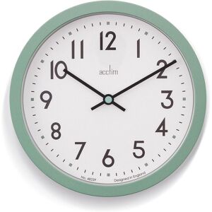 Acctim Elstow Small Kitchen Wall Clock Quartz Retro Style 20cm in Green Green Acctim Elstow Small Kitchen Wall Clock Quartz Retro Style 20cm in Green Green