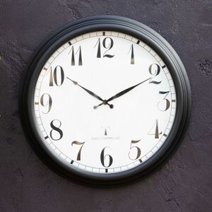 Primrose Large Black Outdoor garden Wall Clock 57cm Perfect Time Radio Controlled Black Primrose Large Black Outdoor garden Wall Clock 57cm Perfect Time Radio Controlled Black