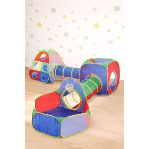 Living and Home 5-in-1 Kids Play Tent Set Pop Up Playhouse in Red Red Living and Home 5-in-1 Kids Play Tent Set Pop Up Playhouse in Red Red