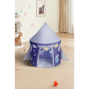 Living and Home Space Themed Pop-Up Indoor and Outdoor Children's Game House, Yurt Tent in Blue Blue Living and Home Space Themed Pop-Up Indoor and Outdoor Children's Game House, Yurt Tent in Blue Blue