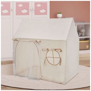 Living and Home Portable House Shape Playhouse Children's Tent in White White Living and Home Portable House Shape Playhouse Children's Tent in White White