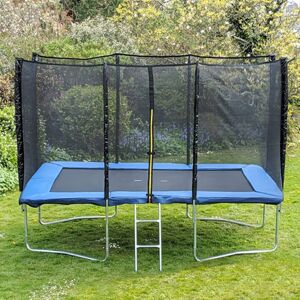 Artemis Home Kanga 8x12FT Rectangular Trampoline with Blue Padding Blue Artemis Home Kanga 8x12FT Rectangular Trampoline with Blue Padding Blue