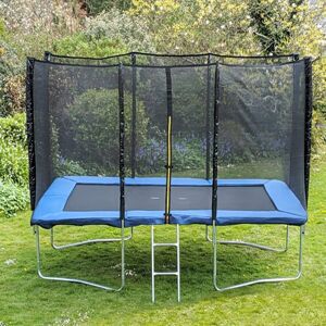 Artemis Home Kanga 9x14FT Rectangular Trampoline with Blue Padding Blue Artemis Home Kanga 9x14FT Rectangular Trampoline with Blue Padding Blue